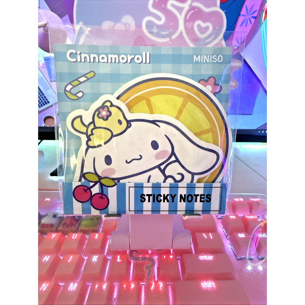 Sanrio Cinnamoroll Sticky Notes Set 2 Designs 20 Sheets Kawaii Stationery 2024